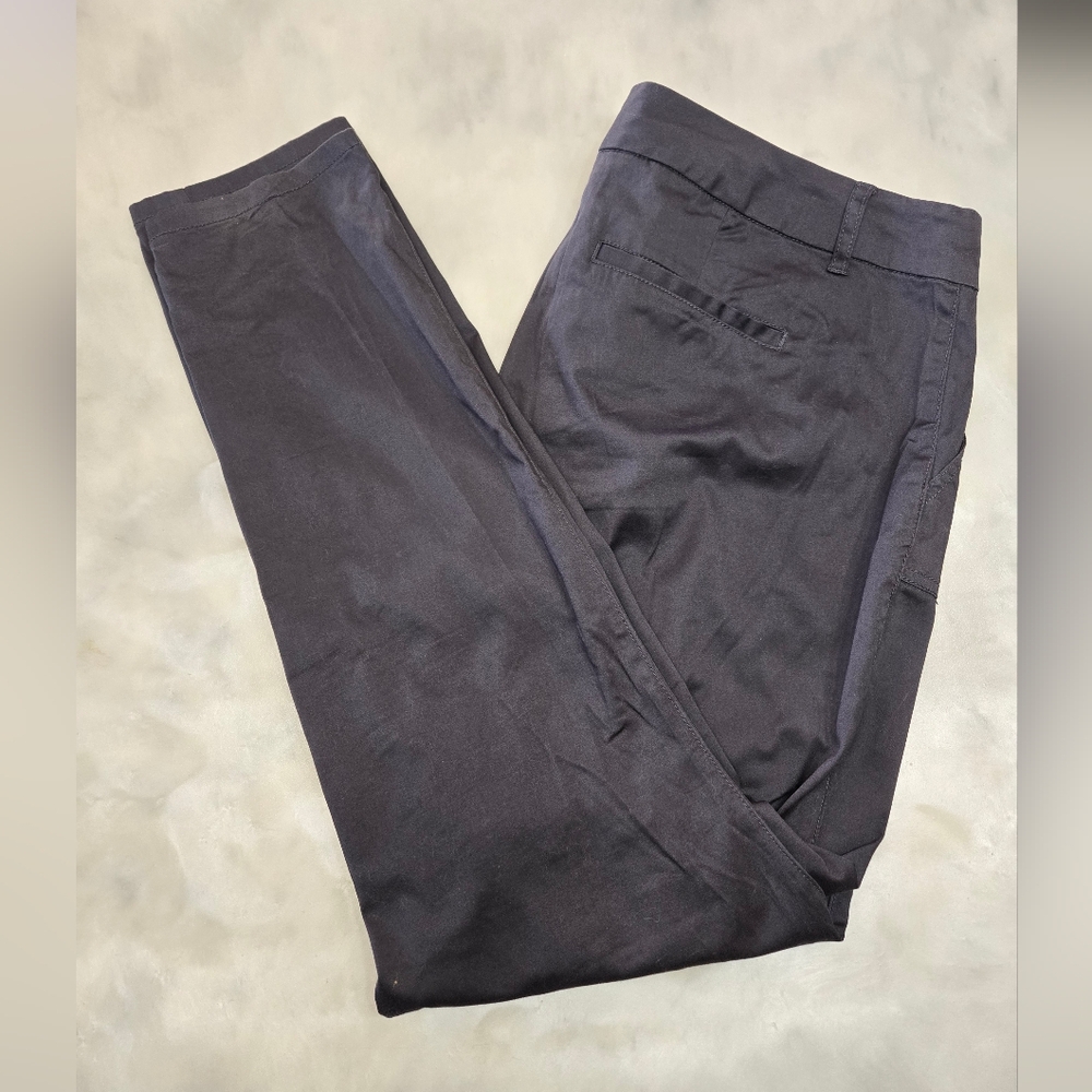 Torrid Dark Purple Tapered Leg Pockets Flat front Pants Plus Size 18